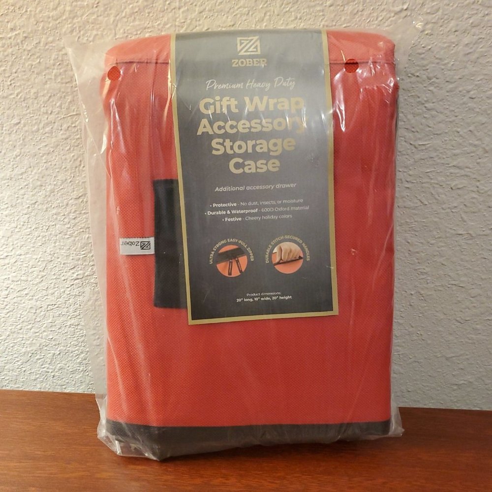 Zober ZCD-156-rd Protective Durable Waterproof Gift Wrap Accessory Storage Case